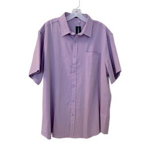 Men’s Coofandy Purple Casual Button Down Shirt - Size 2XL - NWT